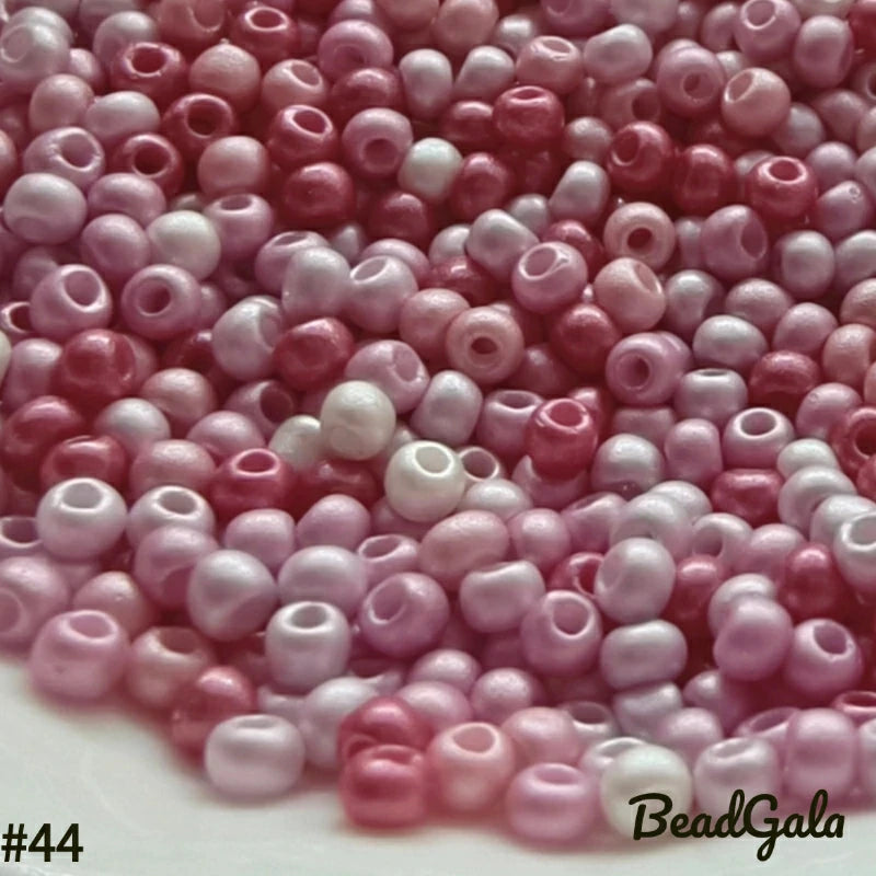 2mm Pearl Luster Glass Seed Beads 11/0 SB44