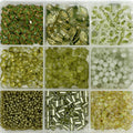9-Grid Bead Box - Emergent Green BX05 - Beadgala
