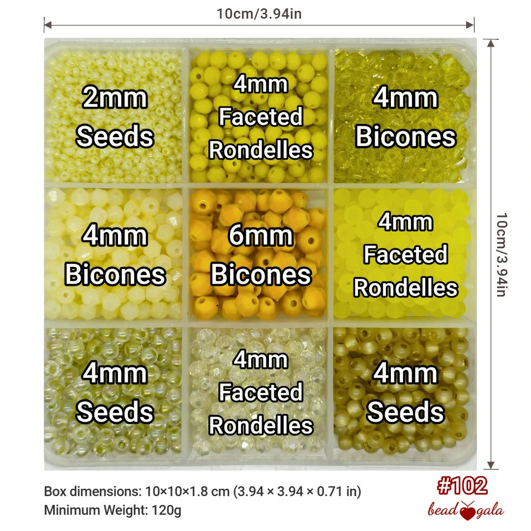 9-Grid Bead Box - The Ultimate Mix BX102 - Beadgala