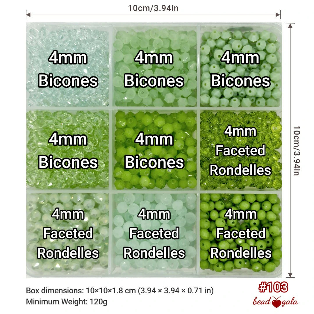 9-Grid Bead Box - The Ultimate Mix BX103 - Beadgala