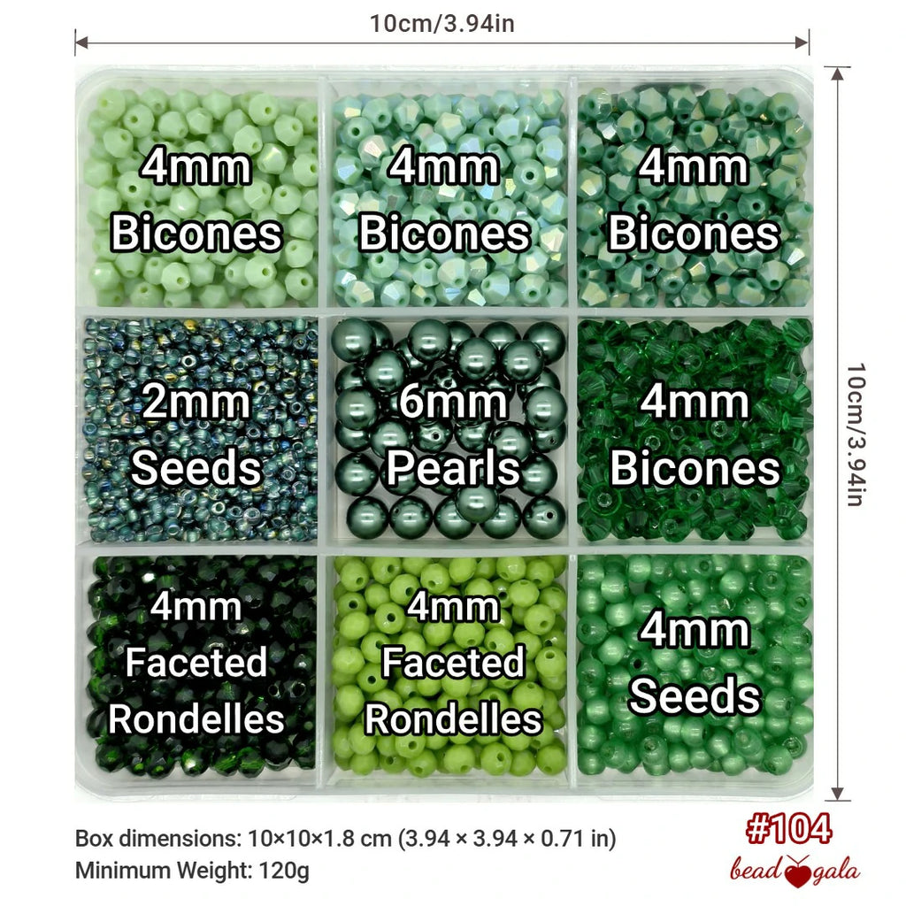 9-Grid Bead Box - The Ultimate Mix BX104 - Beadgala