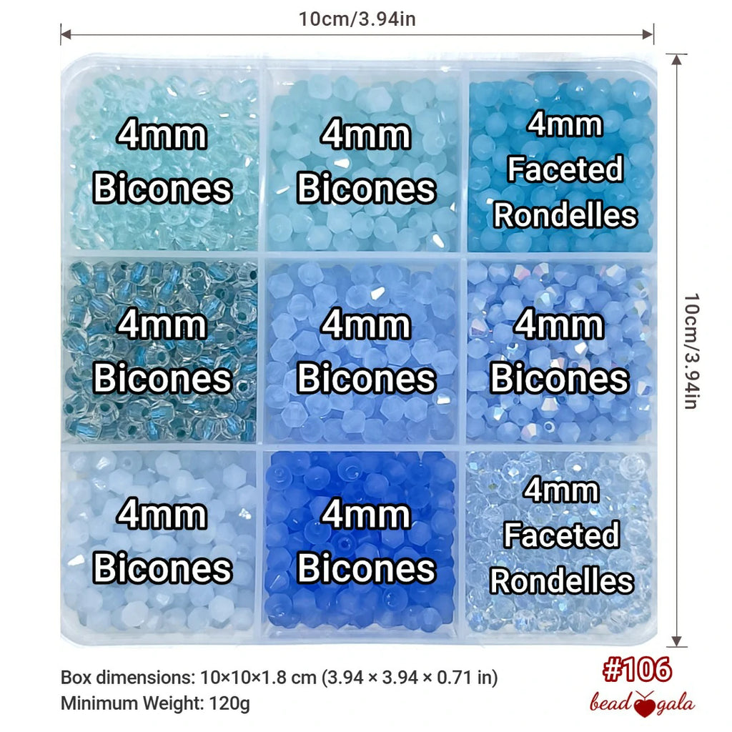 9-Grid Bead Box - The Ultimate Mix BX106 - Beadgala