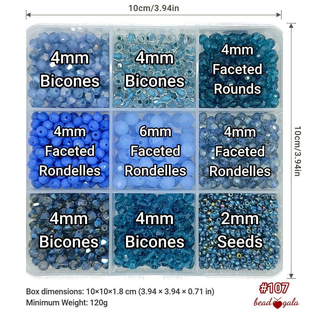 9-Grid Bead Box - The Ultimate Mix BX107 - Beadgala