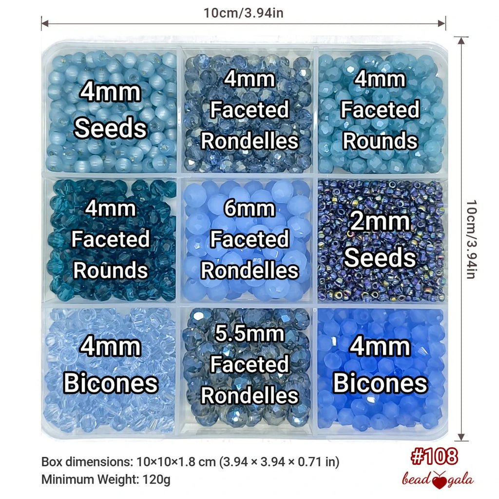 9-Grid Bead Box - The Ultimate Mix BX108 - Beadgala