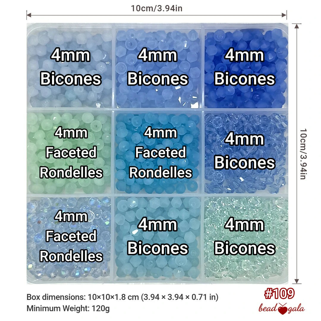 9-Grid Bead Box - The Ultimate Mix BX109 - Beadgala