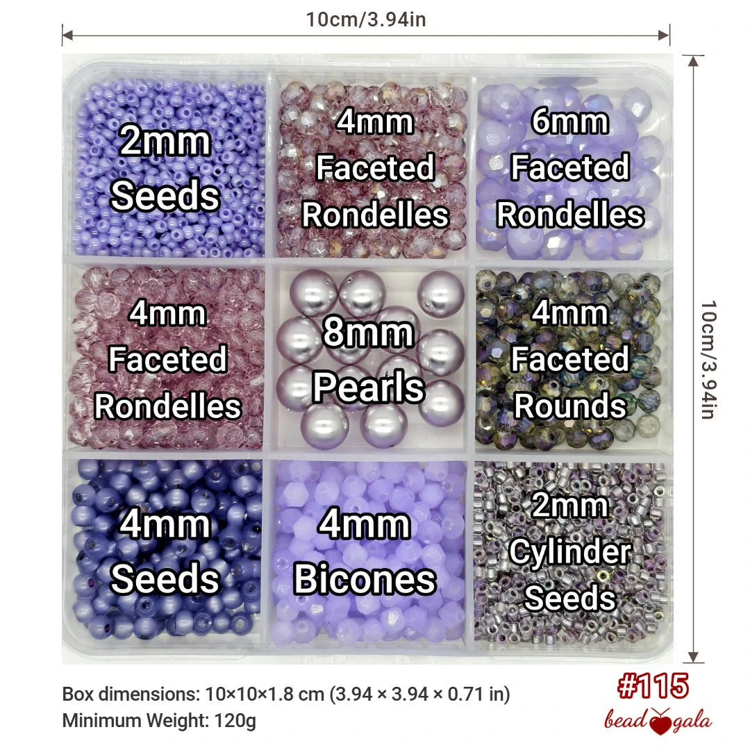 9-Grid Bead Box - The Ultimate Mix BX115 - Beadgala