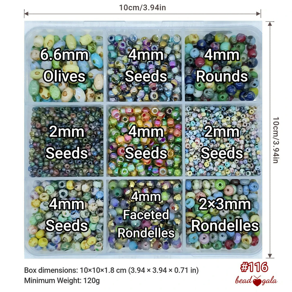 9-Grid Bead Box - The Ultimate Mix BX116 - Beadgala