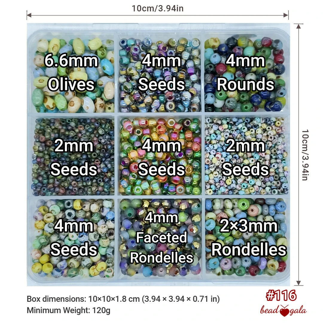 9-Grid Bead Box - The Ultimate Mix BX116 - Beadgala