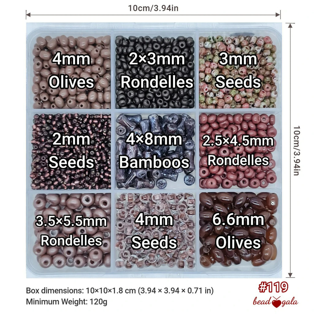 9-Grid Bead Box - The Ultimate Mix BX119 - Beadgala
