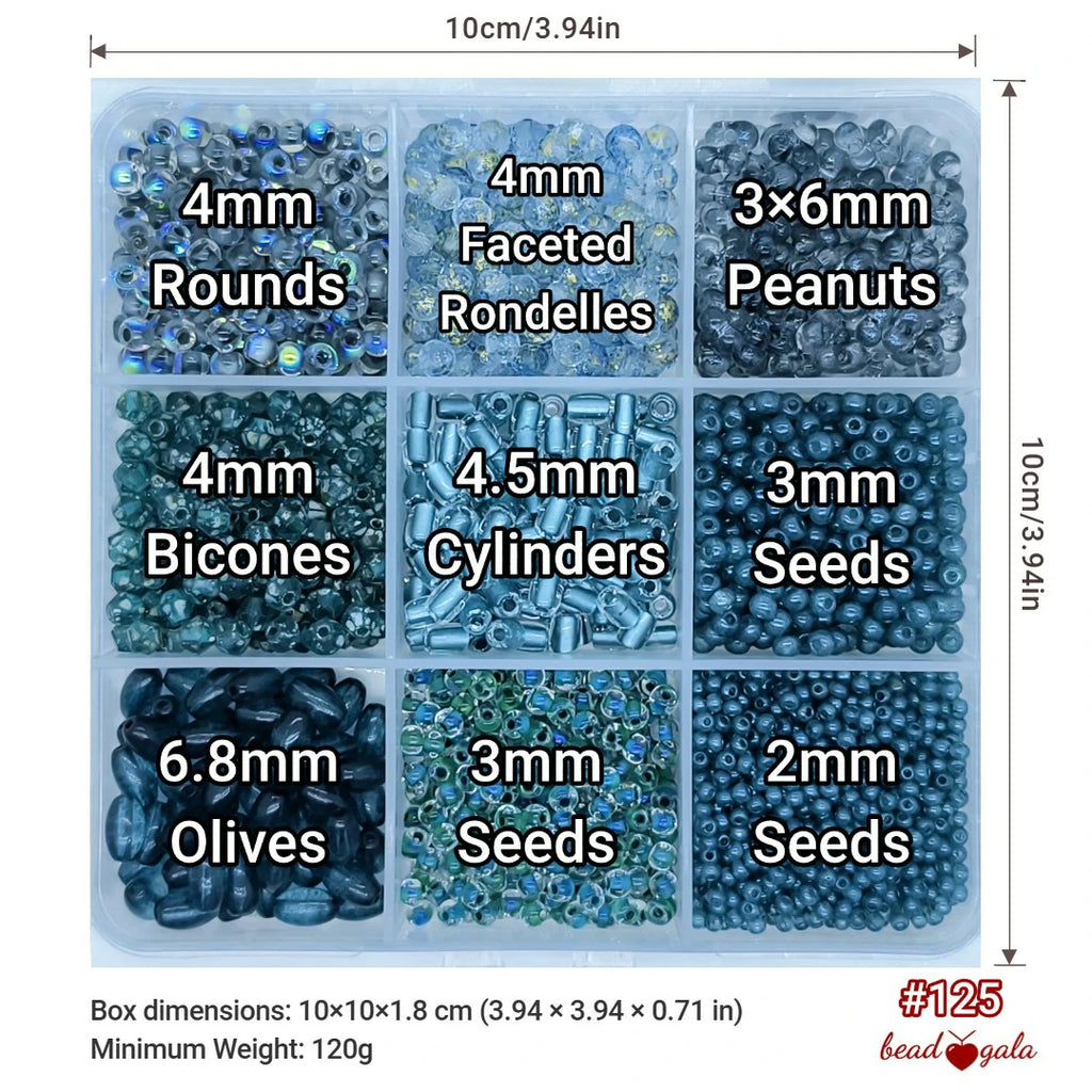 9-Grid Bead Box - The Ultimate Mix BX125 - Beadgala