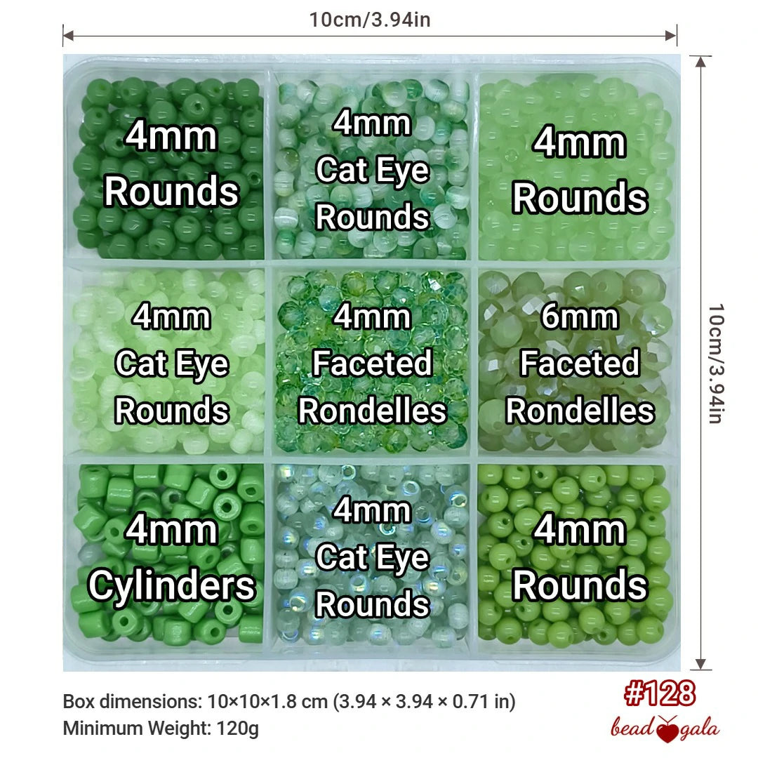 9-Grid Bead Box - The Ultimate Mix BX128 - Beadgala