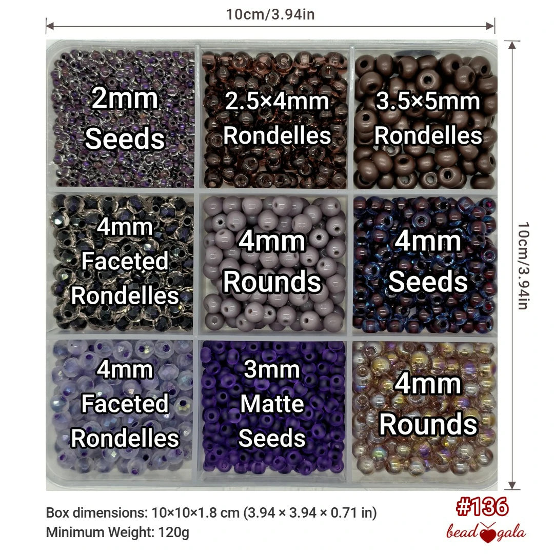 9-Grid Bead Box - The Ultimate Mix BX136 - Beadgala