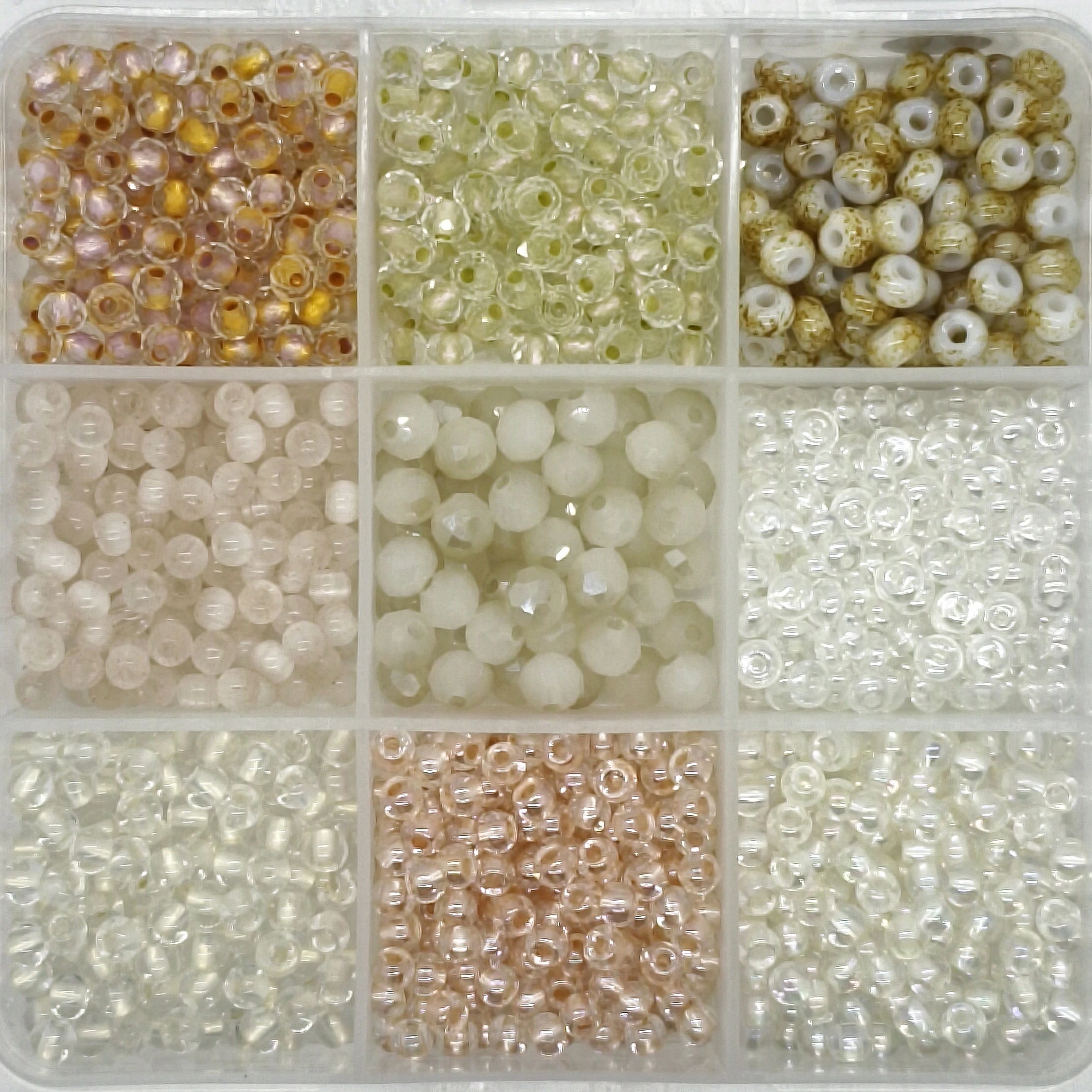 9-Grid Bead Box - Morning Dew BX144 - Beadgala