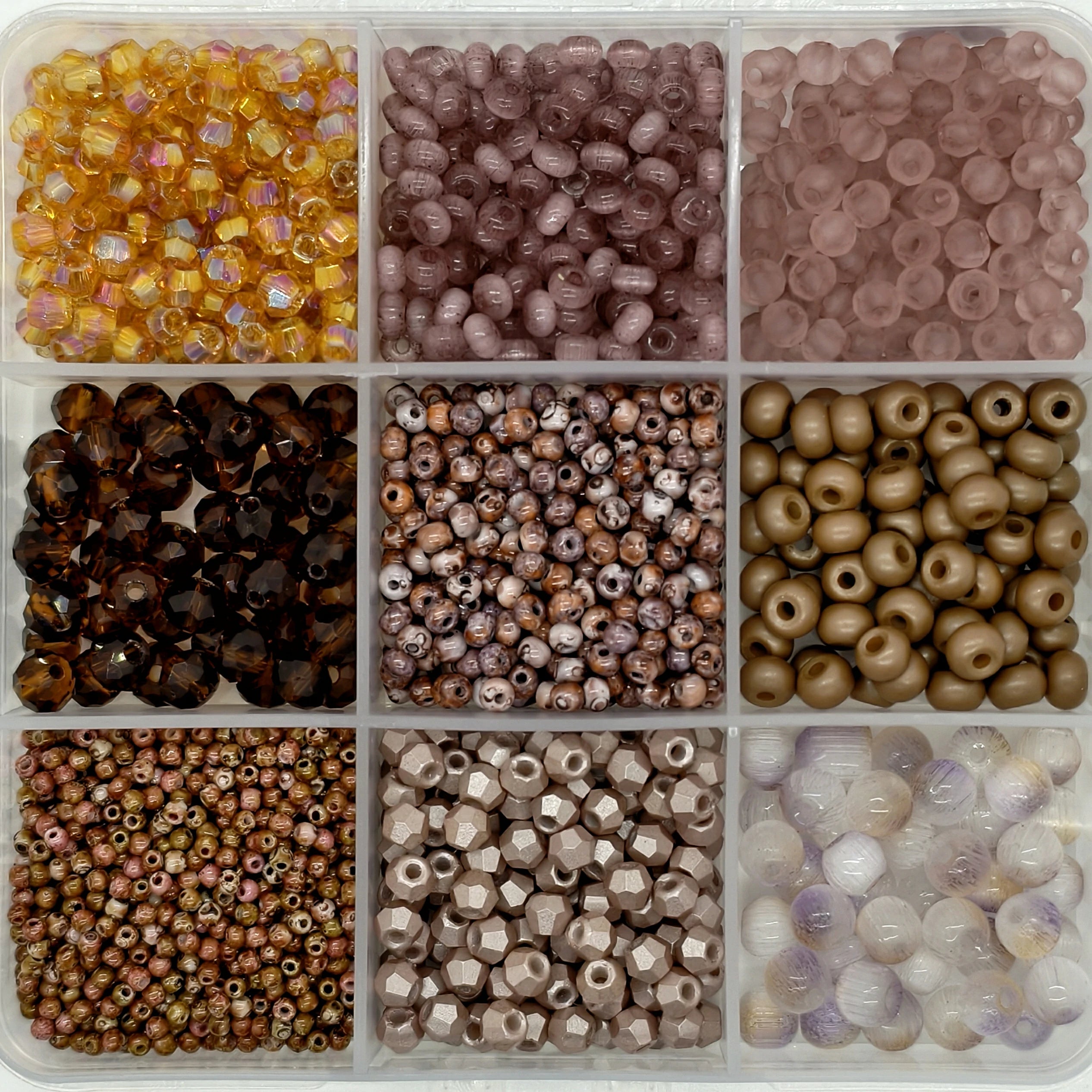 9-Grid Bead Box - Vintage Luxe Palette BX145 - Beadgala