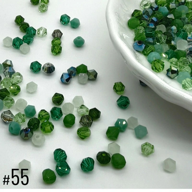 4mm Premium Crystal Bicone Beads BB55