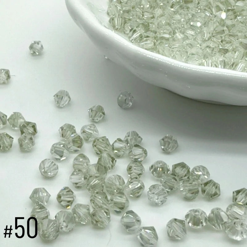 4mm Premium Crystal Bicone Beads BB50