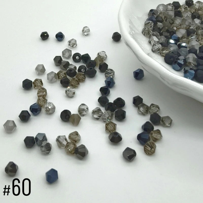 4mm Premium Crystal Bicone Beads BB60
