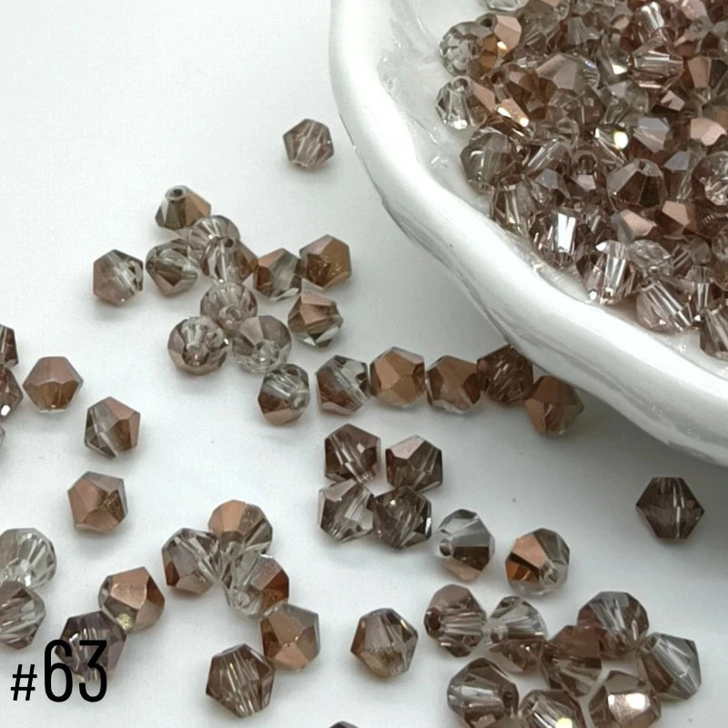 4mm Premium Crystal Bicone Beads BB63