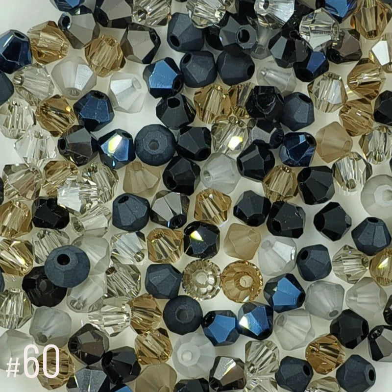 4mm Premium Crystal Bicone Beads BB60
