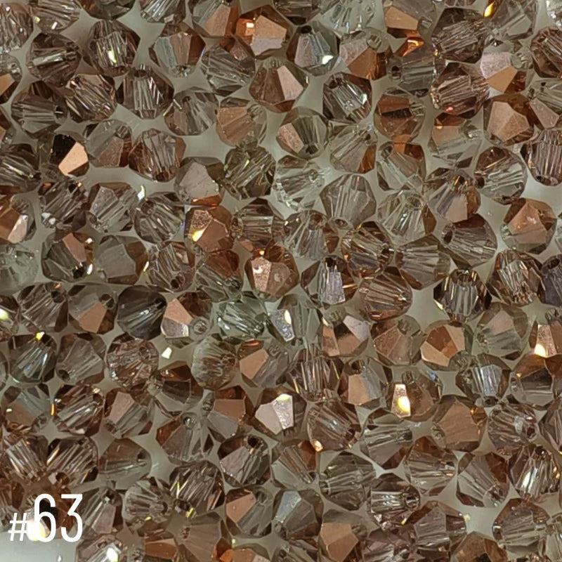 4mm Premium Crystal Bicone Beads BB63