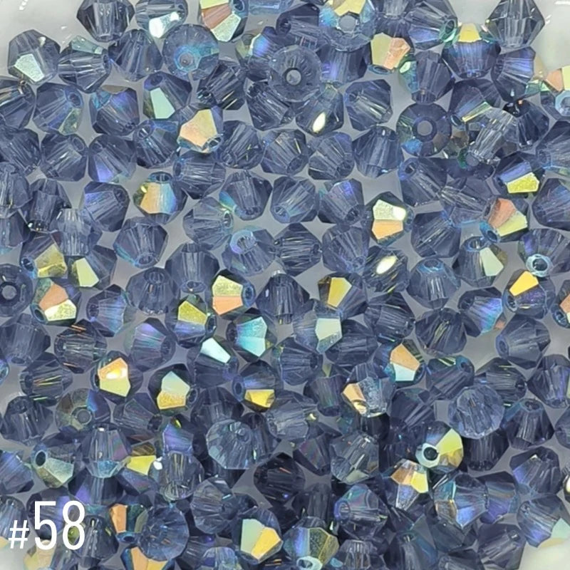 4mm Premium Crystal Bicone Beads BB58