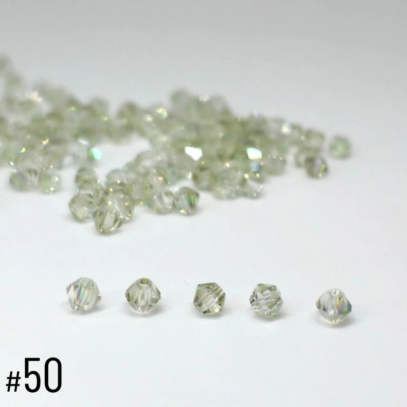 4mm Premium Crystal Bicone Beads BB50