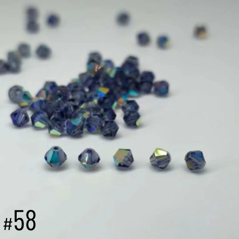 4mm Premium Crystal Bicone Beads BB58