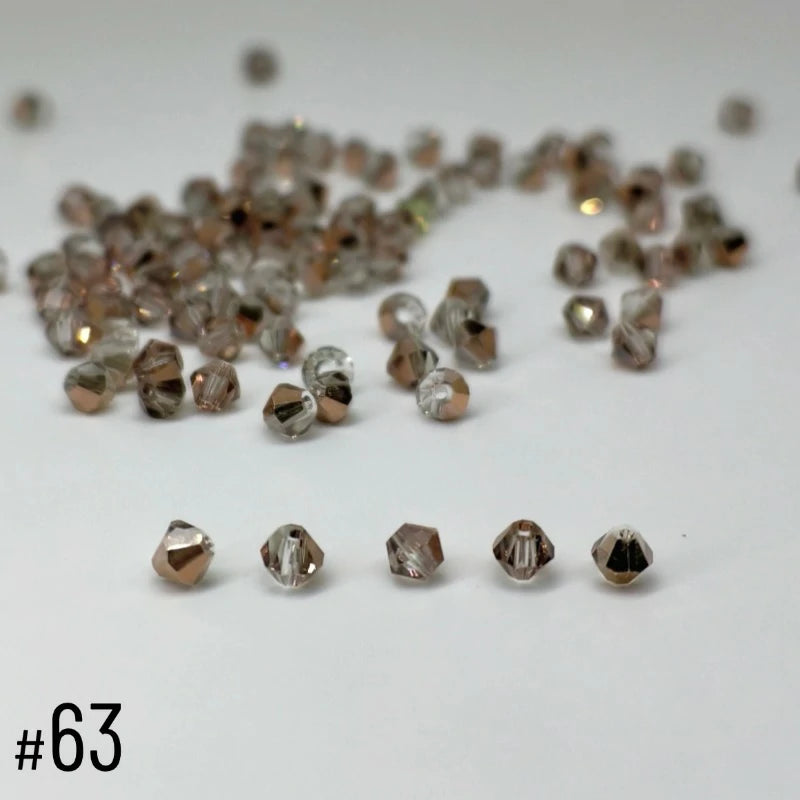 4mm Premium Crystal Bicone Beads BB63