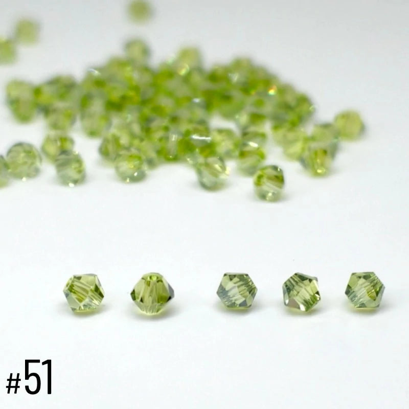 4mm Premium Crystal Bicone Beads BB51