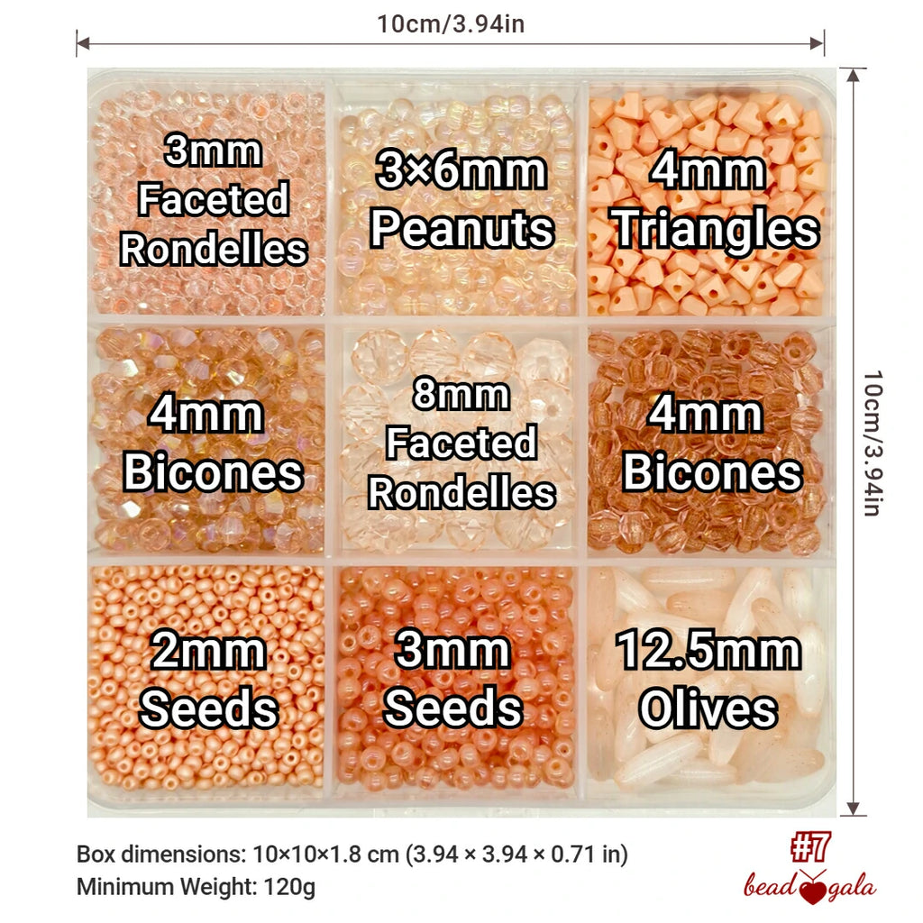 9-Grid Bead Box - Cozy Afternoons BX07 - Beadgala