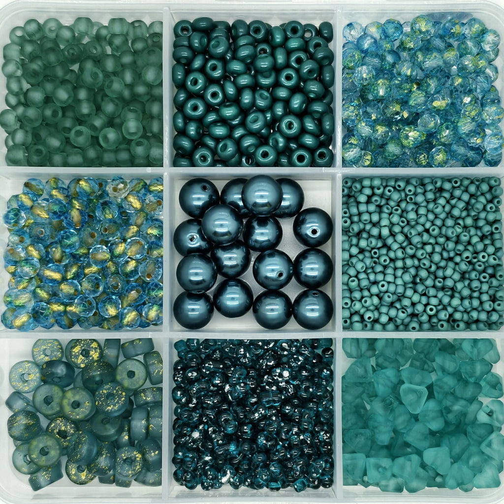 9-Grid Bead Box - Mermaid's Treasure BX72 - Beadgala