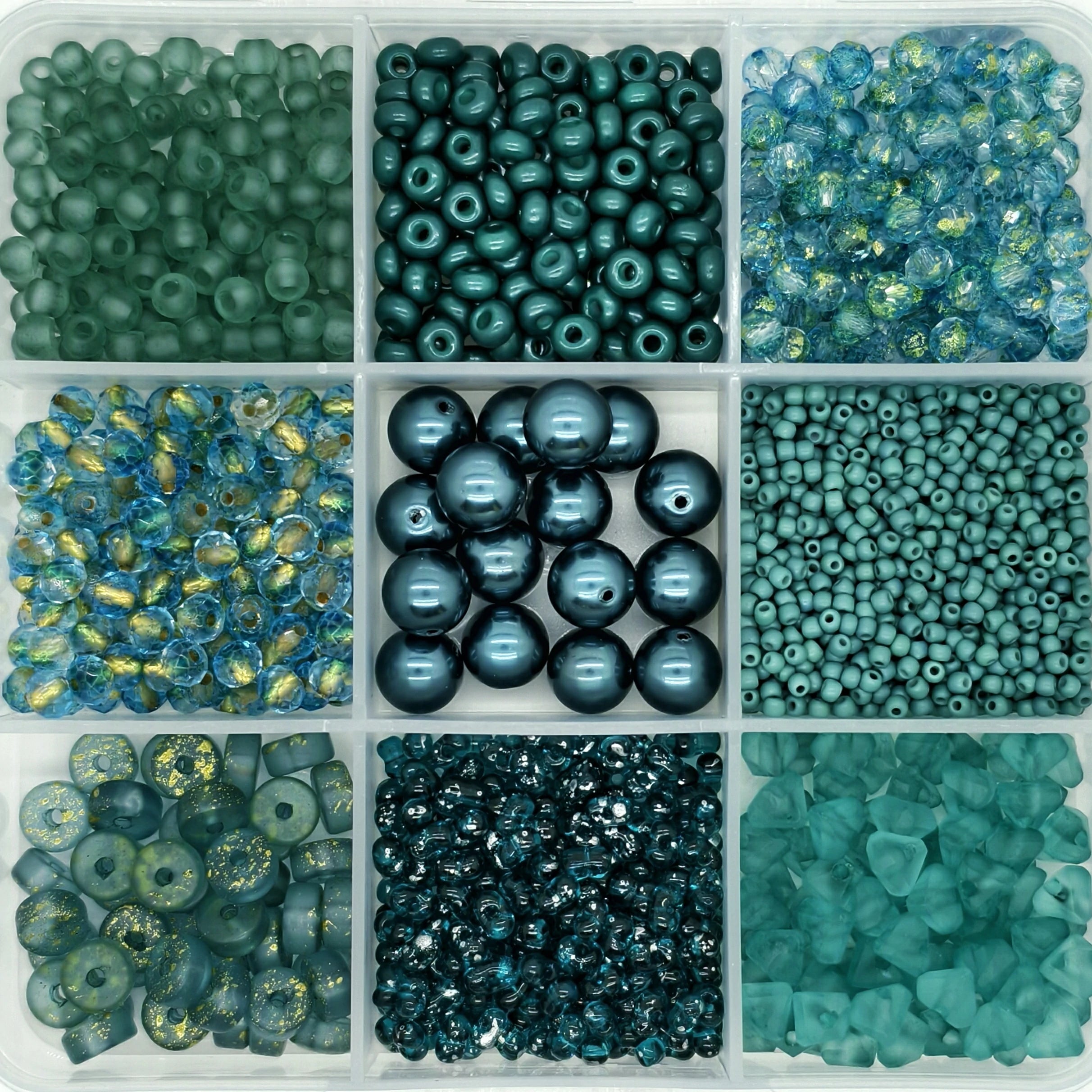 9-Grid Bead Box - Mermaid's Treasure BX72 - Beadgala