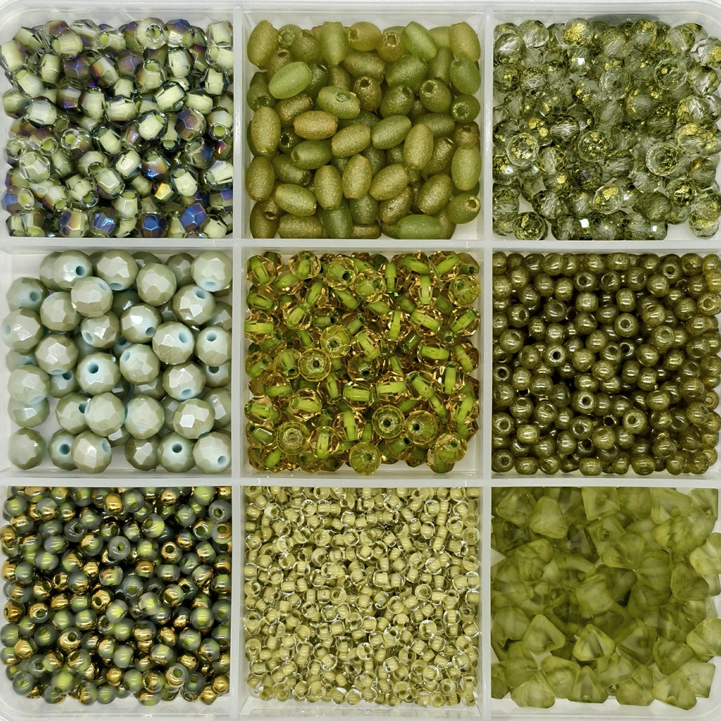 9-Grid Bead Box - Gilded Forest BX74 - Beadgala