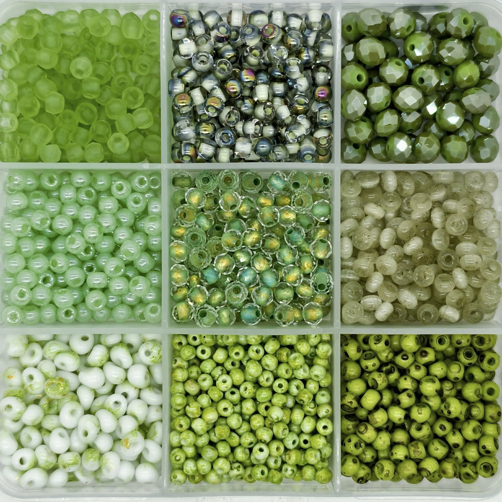 9-Grid Bead Box - Whispering Woods BX75 - Beadgala