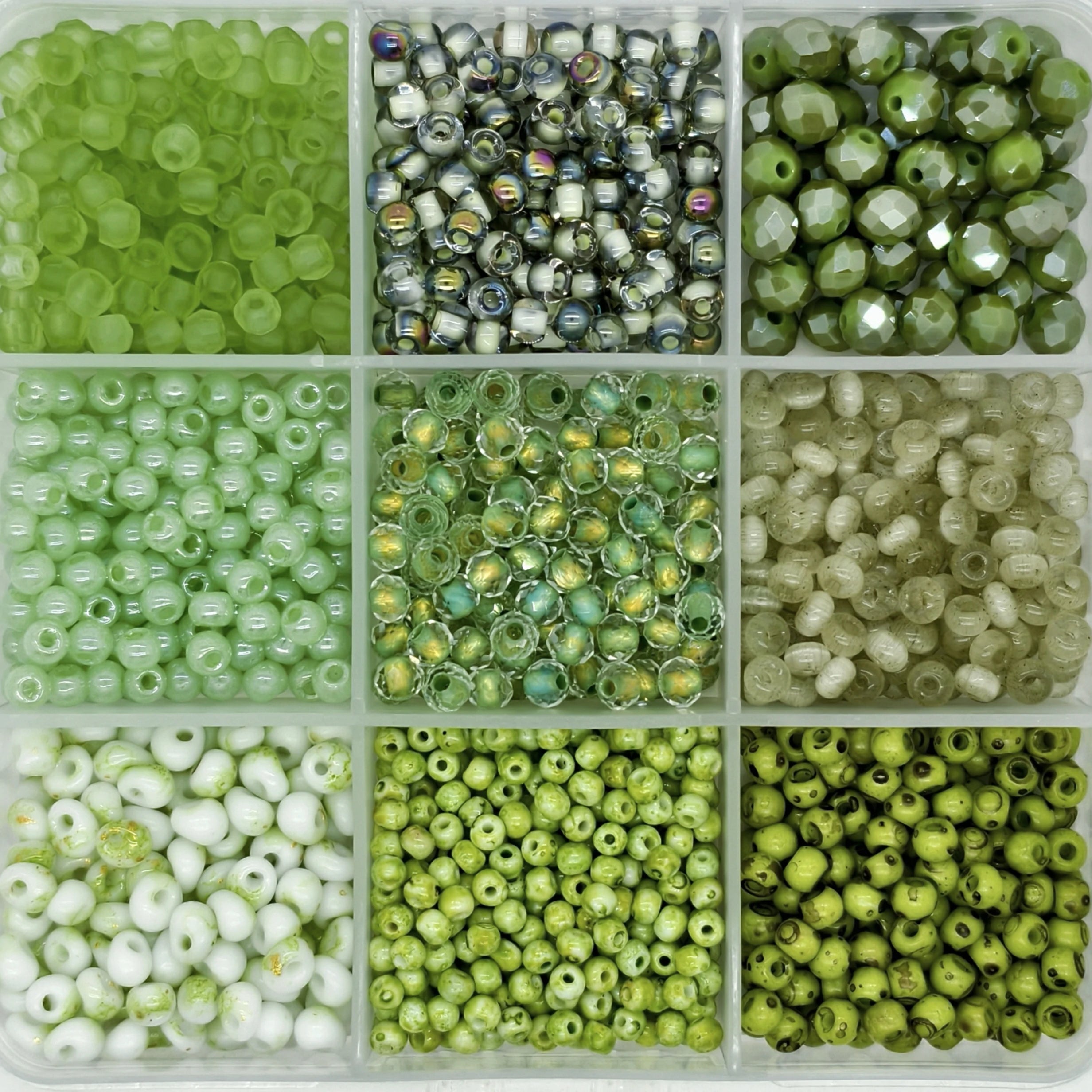 9-Grid Bead Box - Whispering Woods BX75 - Beadgala