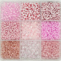 9-Grid Bead Box - Pink Therapy BX79 - Beadgala