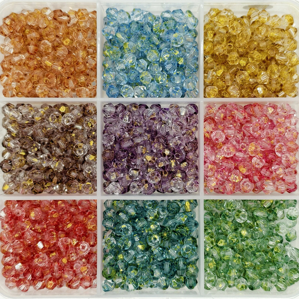 9-Grid Bead Box - Iridescent Crystal BX08 - Beadgala