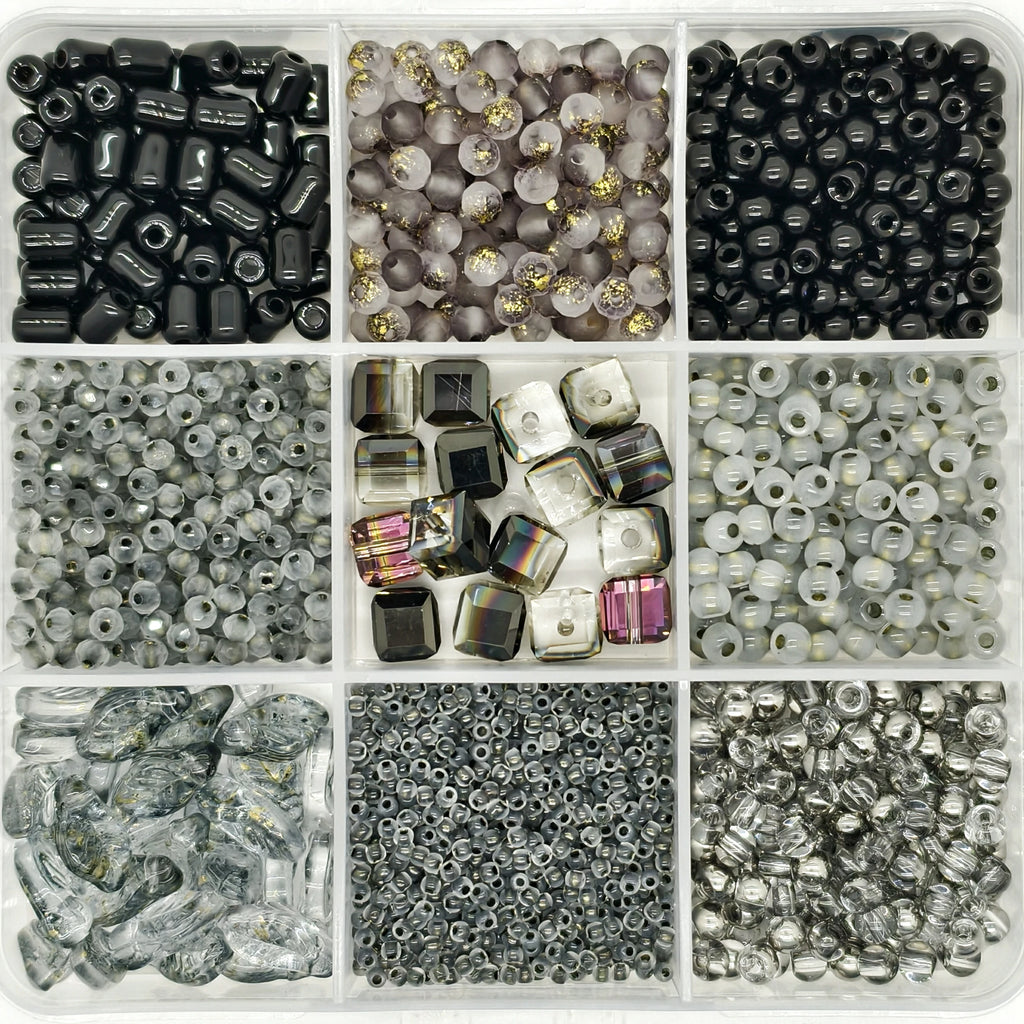 9-Grid Bead Box - Metropolitan Noir BX82 - Beadgala