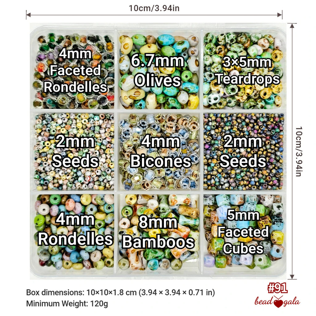 9-Grid Bead Box - The Ultimate Mix BX91 - Beadgala