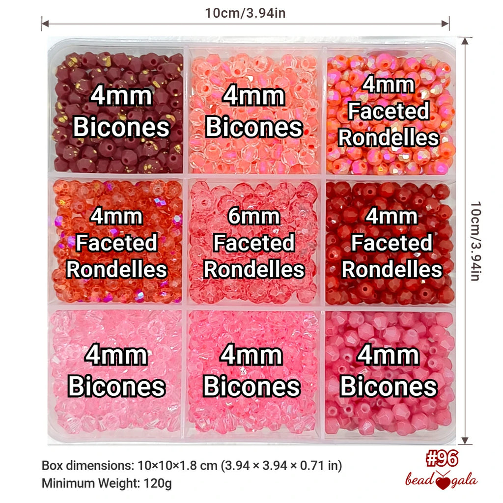 9-Grid Bead Box - The Ultimate Mix BX96 - Beadgala