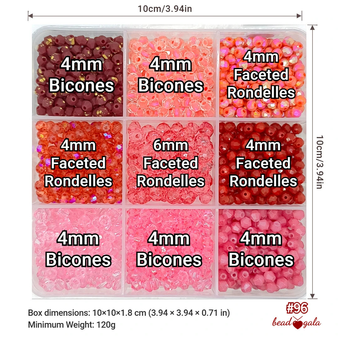 9-Grid Bead Box - The Ultimate Mix BX96 - Beadgala