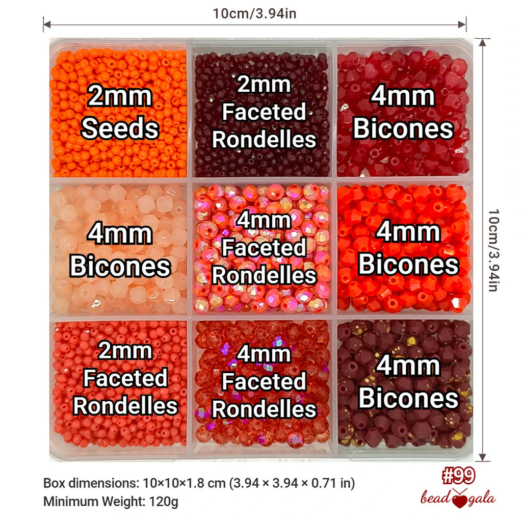 9-Grid Bead Box - The Ultimate Mix BX99 - Beadgala