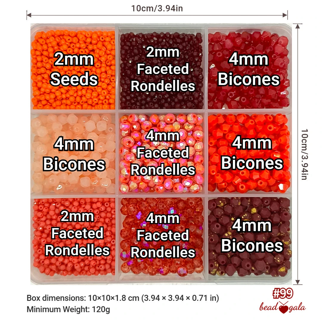 9-Grid Bead Box - The Ultimate Mix BX99 - Beadgala