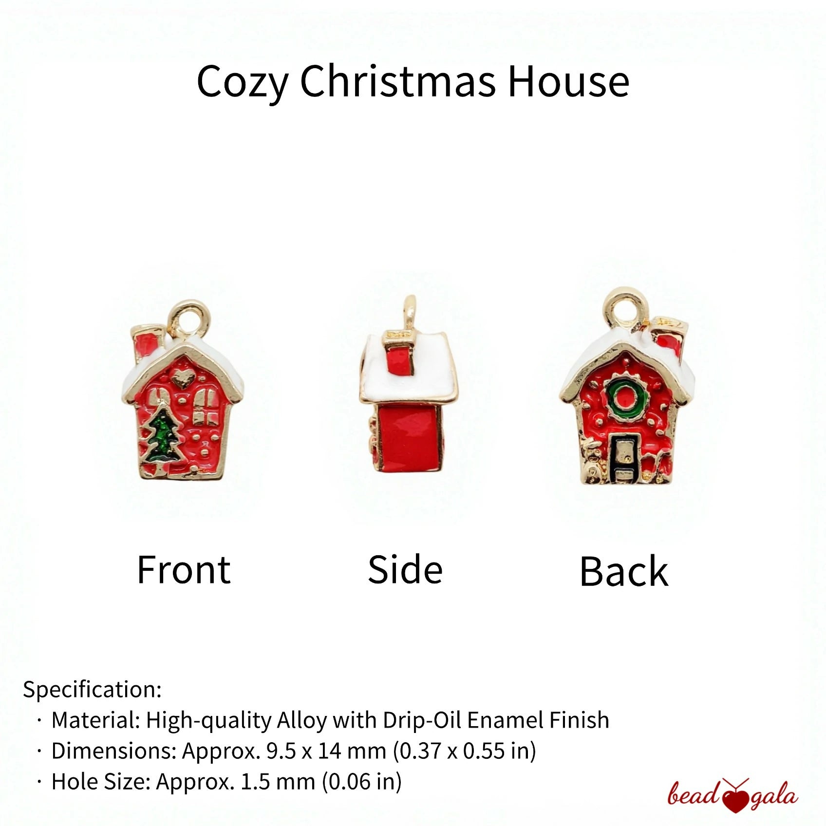 SALE! 6-Pc Festive Charm Collection - The Christmas Story Set CC10 - Beadgala