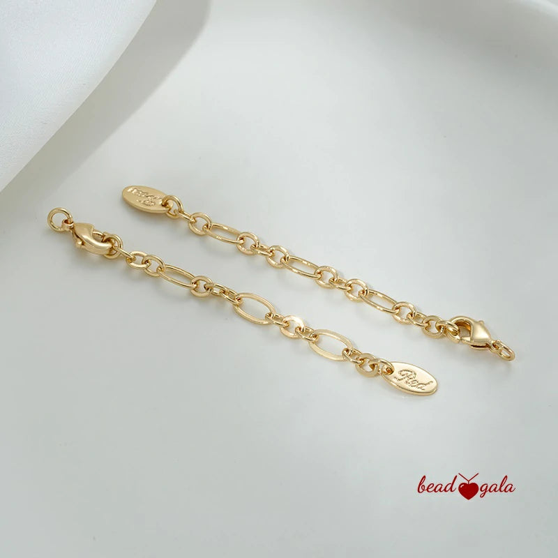 Lobster Clasp Extension Chain with Oval Tag JC14/JC15 - Beadgala