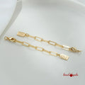 Lobster Clasp Extension Chain with Rectangular Tag JC16/JC17 - Beadgala