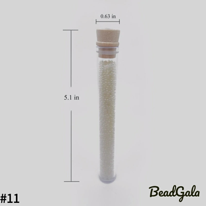 2mm Cream Glass Seed Beads 11/0 SB11