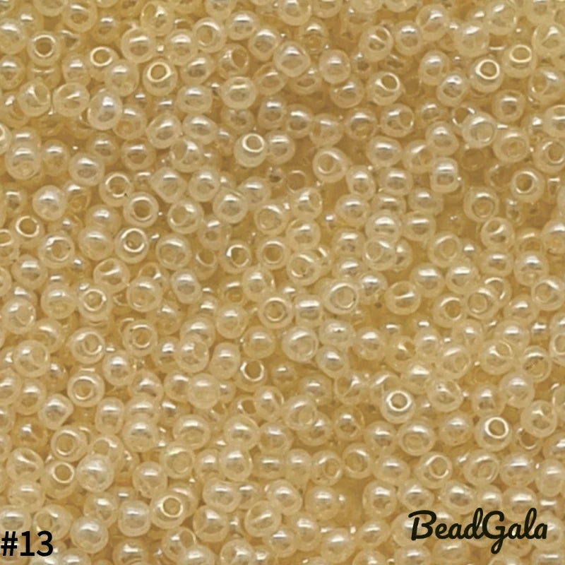 2mm Cream Glass Seed Beads 11/0 SB13