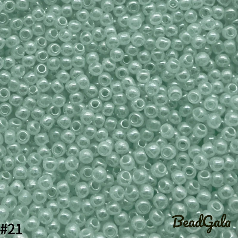 2mm Cream Glass Seed Beads 11/0 SB21
