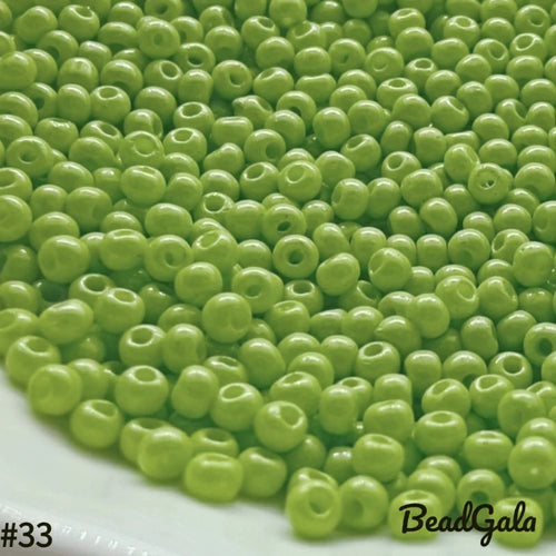 2mm Opaque Glass Seed Beads 11/0 SB33 - Beadgala